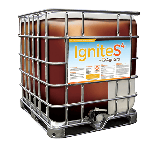 IgniteS4® is formulated for inoculation on all dry N-P-K fertilizer materials and significantly improves the uptake and availability of those nutrients while positively affecting soil health, plant growth and development.