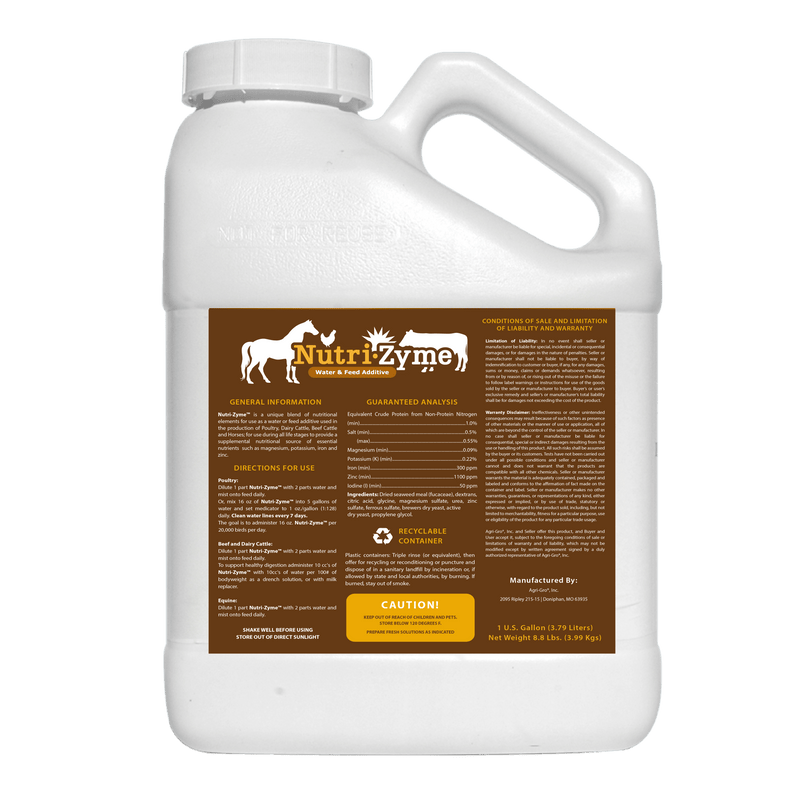 Load image into Gallery viewer, NutriZyme® by AgriGro, a natural supplement for poultry health, supports digestion and immunity with essential minerals. — alternate view 2
