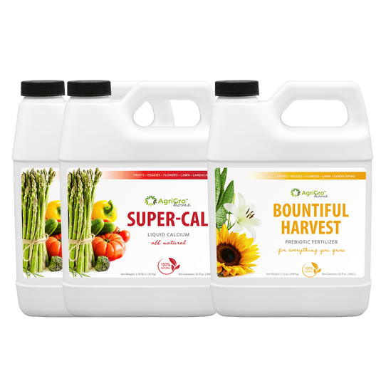 Home & Garden Combo Packs Natural plant nutritional supplement that boosts growth, improves soil health, and provides soluble calcium: Bountiful Harvest®, Ultra®, and SuperCal®
