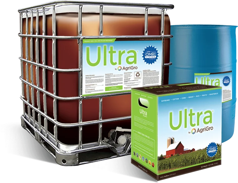 Ultra® packaging: 275-gallon tote and 55-gallon drum and case
