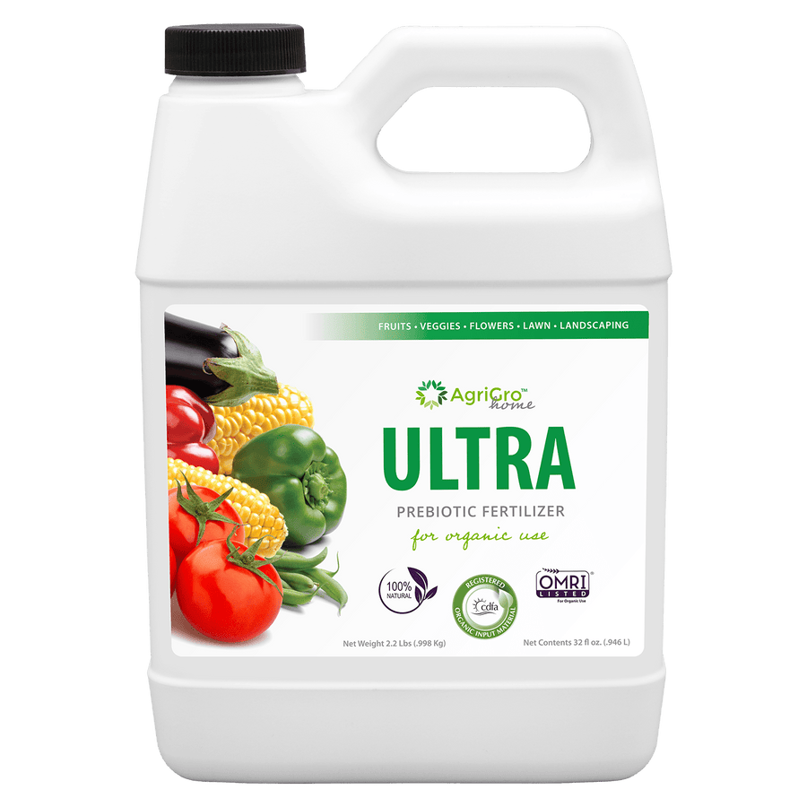 Ultra® Organic Soil & Plant Enhancer by AgriGro, promoting vibrant plant growth and improved soil health naturally.