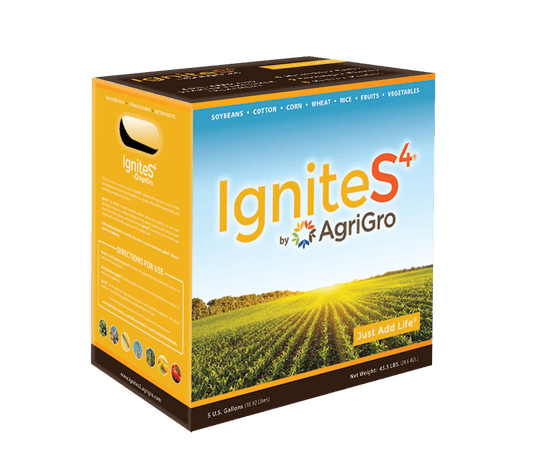 IgniteS4® is formulated for inoculation on all dry N-P-K fertilizer materials and significantly improves the uptake and availability of those nutrients while positively affecting soil health, plant growth and development.