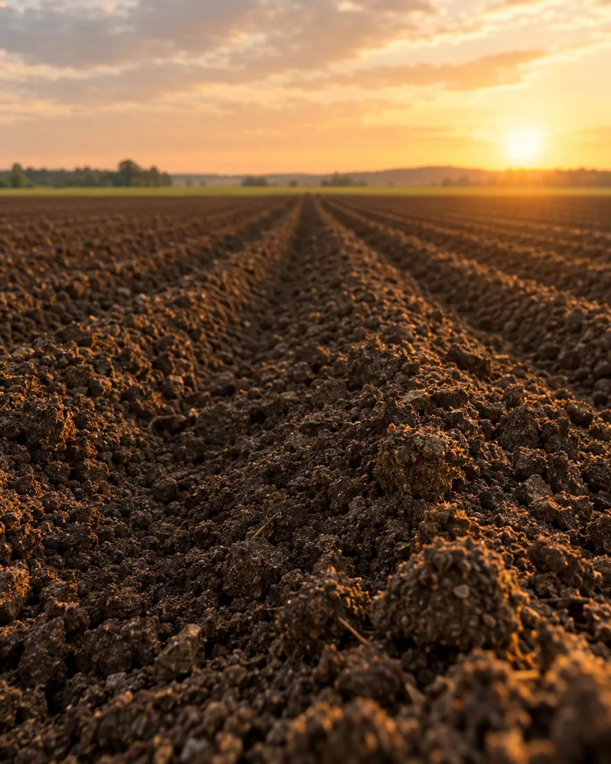 Loose, crumbly soil prepared ahead of planting